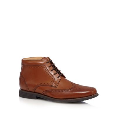 Tan 'Thames' wide fit Chukka boots
